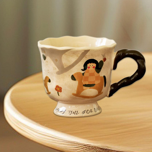 / Taza De Café De Cerámica, Taza De Té Con Agarre Cómodo,