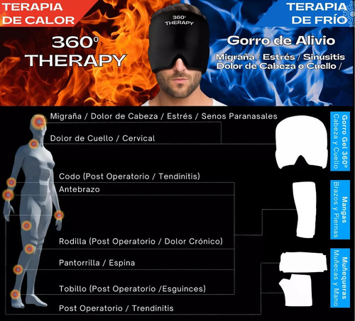 Imagen 9 de 10 de Gorro De Gel Alivio De Migraña Terapia De Frío. Dolor Cabeza