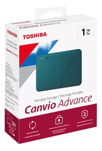 Disco Duro Externo Toshiba Canvio Advance 1tb 2.5  Usb 3.0