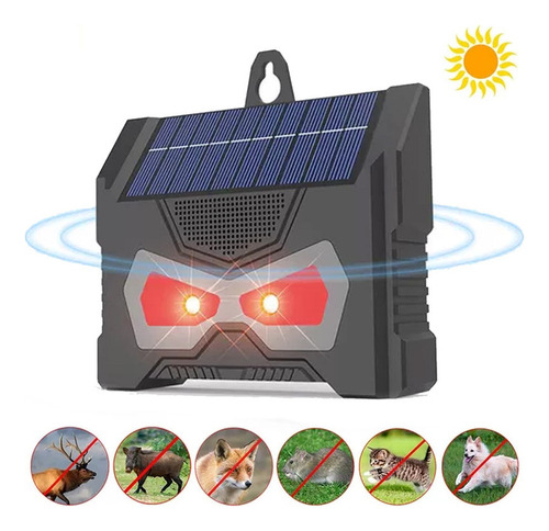Espanta Gatos Ultrasonico Solar Para Jardim E Ar Livre T