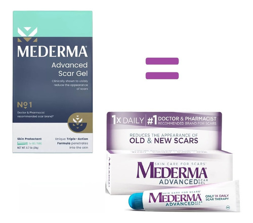 Gel Mederma Advanced Scar - 1 Vez Por Día 20 Gram Ya