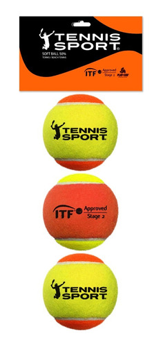 Bola De Beach Tennis Pro Tennis Sport (pack Com 3 Unidades)