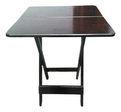 Mesa Plegable Woodflex Cuadrado En Marron 60 X 60 Cm