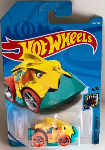 Hotwheels - Piranha Terror Azul, Amarillo, Verde