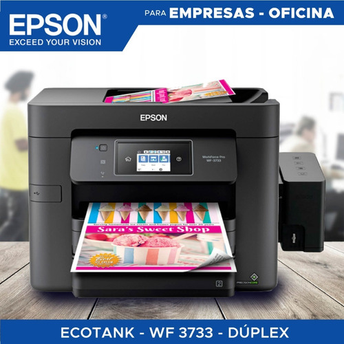 Imagen 1 de 7 de Epson Wf Pro 3733 Multifuncion Sistema De Tinta Continuo