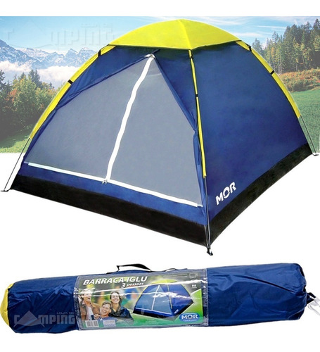 Barraca Camping Iglu 3 Pessoas Mor 9034 - Versátil