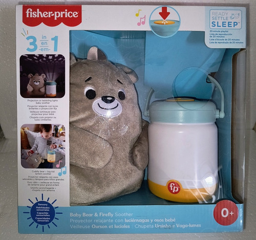 Fisher Price 3 En 1 Proyector Relajante Con Luciérnagas Y Os (Usado)