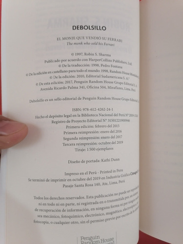 Imagen 3 de 4 de El Monje Que Vendió Su Ferrari_robin Sharma