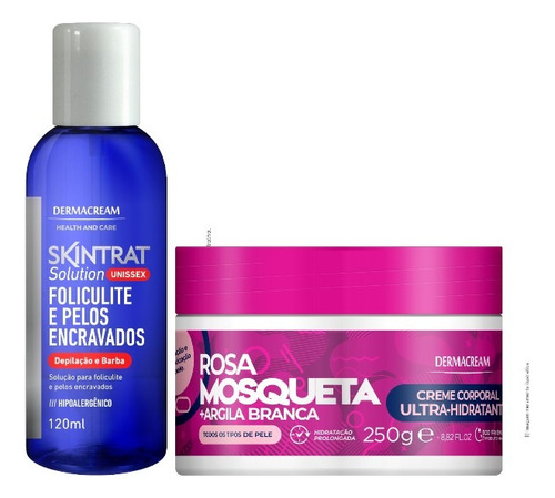 Kit Skintrat Foliculite + Hidratante Rosa Mosqueta Niraj Sem Fragrâncias