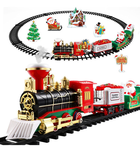 Tren De Juguete Toyvian  De Vapor De Navidad Con Pista D Tjg