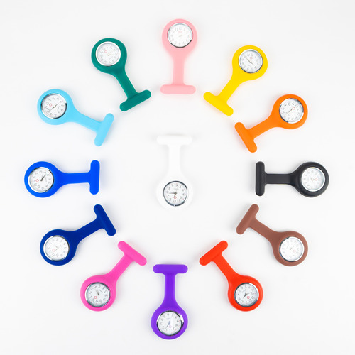 Reloj Para Enfermera De Silicona Con Pin Solapa
