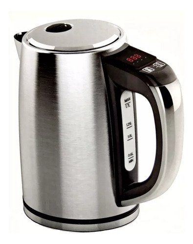 Pava Electrica Ac Inox 1,7l 2200w Regulador Dig Tempera/mate