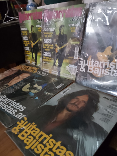 Lote De 6 Revistas Guitarristas &y Bajistas Sin Abrir!oferta