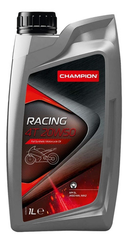 Aceite Para Moto Champion 4t 20w50 Full Synt Racing Belgium 100% Sintetico Original