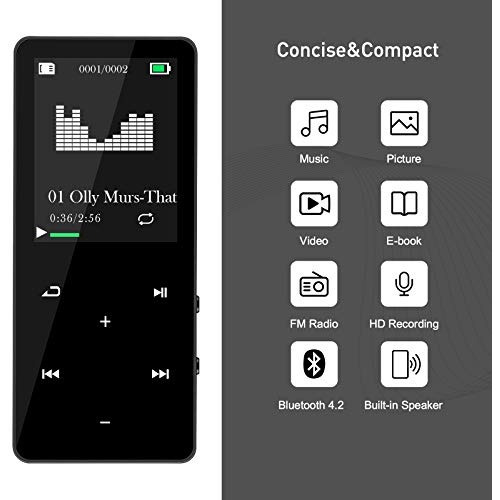 Reproductor De Mp3 Con Bluetooth 40gb Reproductor De Música