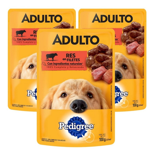 40 Sobres Pedigree 100gr Vital Sabor Res