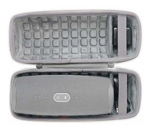 Estuche Portatil Para Jbl Charge 5 Case Con Interior Gris