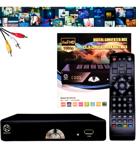 Decodificador Convertidor Digital Tv Hdmi 1080p Full Hd 