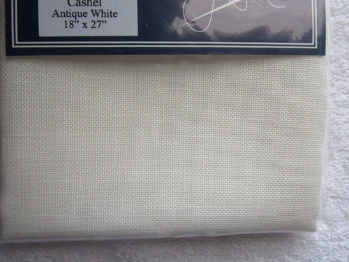 Zweigart Cashel Linen-18x27 Tela Costura Color Blanco