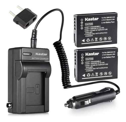 2 baterías 1200 mah Para El Panasonic Lumix Dmc-zs1, Negro