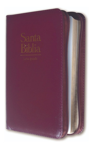 Biblia Letra Grande Bordo Cierre Y Dorado Reina Valera 1960