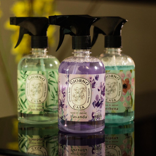 Imagem 2 de 8 de Agua De Passar Aromatizador Aroma Lavanda 500ml Giorno Casa