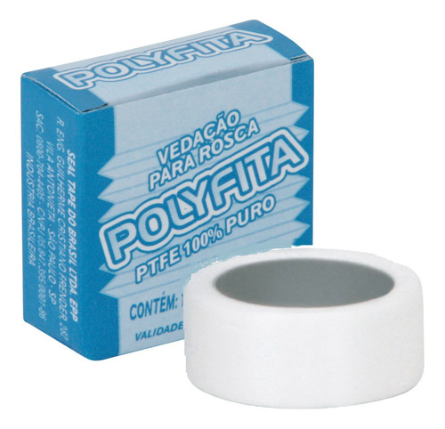 Kit 5 Fita Veda Rosca 18mm X 50m Polyfita Vedação Teflon