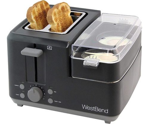 West Bend 78500 Tostador De 2 Rebanadas De Ranura Ancha C