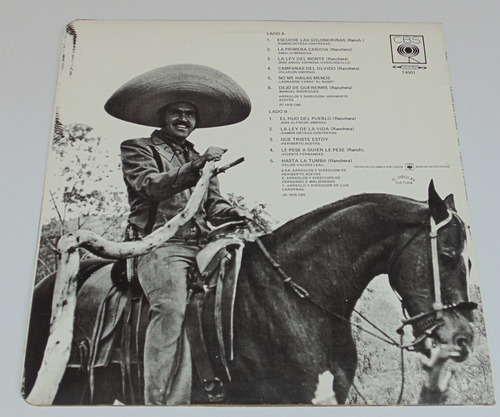 Vicente Fernandez El Hijo Del P Lp Vinilo Disco Acetato 1975