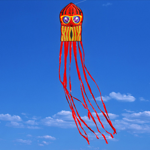 Cometa Animal De Dibujos Animados De Pulpos Con Cola Larga P