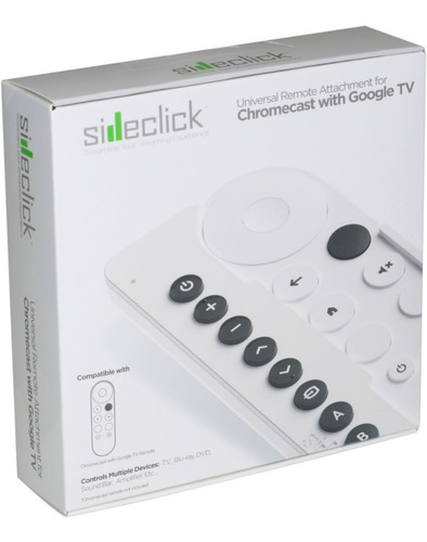 Google Chromecast 4 Tv Sideclick Universal Remote Attachment