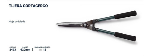 Imagen 2 de 6 de Tijera Podar Cortacerco Bremen Mango Metal Hoja Ondulada Pro Cod. 2493 Dgm