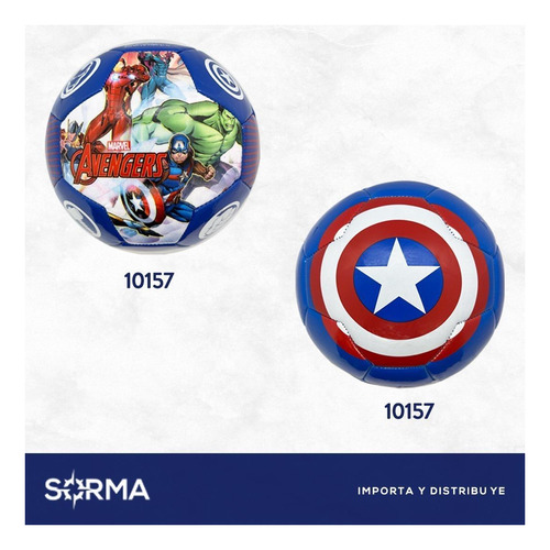Imagen 5 de 7 de Pelota Infantil Nro 3 Avengers Capitán América Lic Oficial
