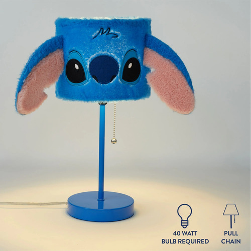 Lilo & Stitch Lámpara De Mesa Felpa De 15 Pulgadas Infantil Azul