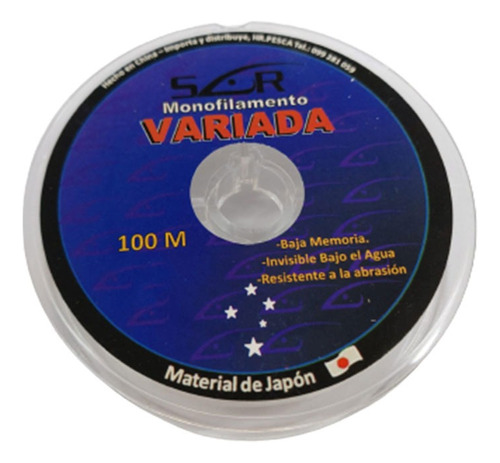 Tanza Nylon Monofilamento Variada 0.50 X 100mts Explorer Pro