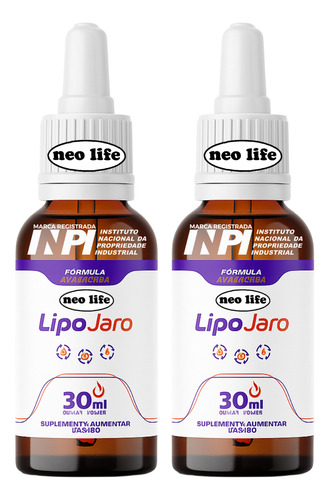 3x Lipo Jaro 30ml Original - Fórmula Avançada - Oficial Lipo Jaro