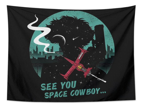 Tapiz Clasico Anime See You Space Cowboy Para Colgar Pared X