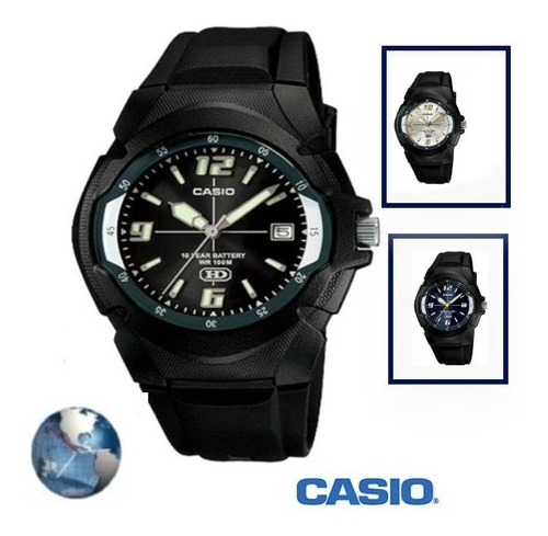 Casio Reloj Deportivo Para Hombre  Nadar 100metros Wr Agua