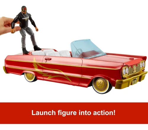 Figura De Acción Rey Mysterio + Vehículo Lucha Low Rider