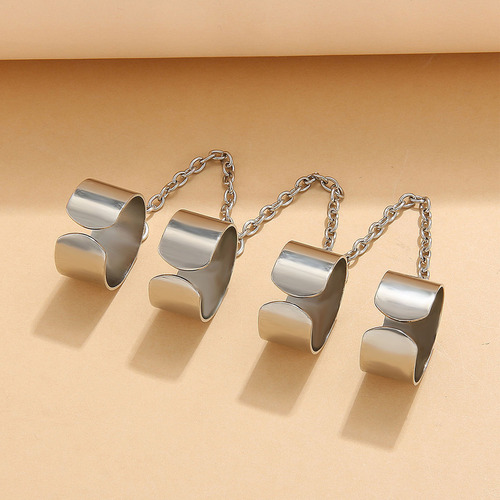 V Ring 1 Piece Vintage Knuckle Set Fashionable Stackable Rem