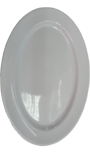 Plato Ovalado Blanco 30 Cm Melanine Resistente