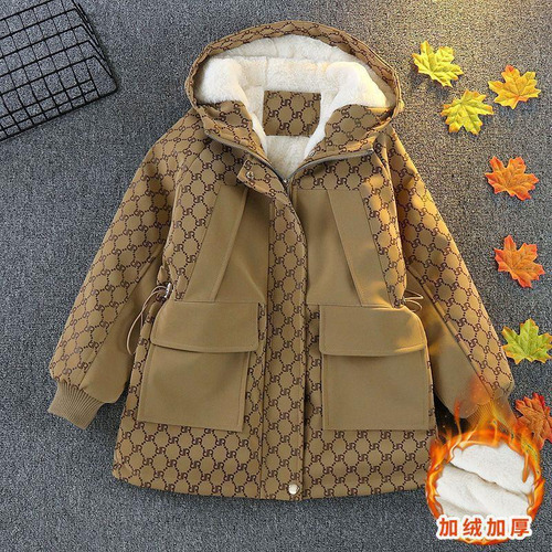 Abrigo Acolchado De Algodón Para Niños A La Moda Para Mujer,