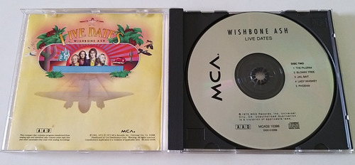 Cd Wishbone Ash - Live Dates (2 Cd's) Importado S/luva/raro (Usado)