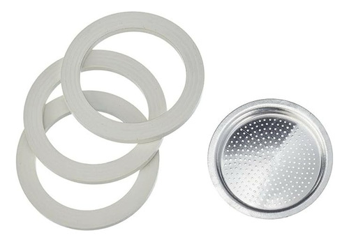 Repuestos Cafetera Bialetti 3 Tazas Kit Goma Filtro