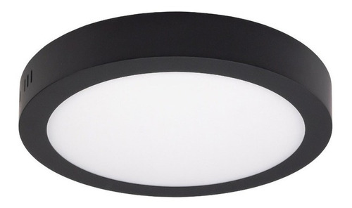 Plafon Led 28w Redondo Negro Luz Fria/calido Plre3028 Candil