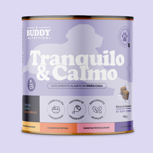 Tranquilo & Calmo - Suplemento Para Cães - Buddy Nutrition