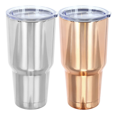 Imagen 2 de 9 de Termo Doble Pared De Acero Inox Rose Gold De 870ml