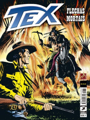 Tex 636: Flechas Mortais, De Ruju, Pasquale. Editora Mythos, Capa Mole Em Português