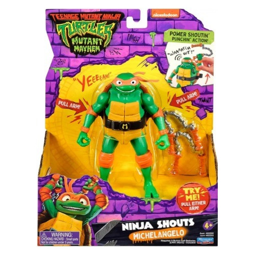 Tortugas Ninja Figura Michelangelo Articulado Con Sonido