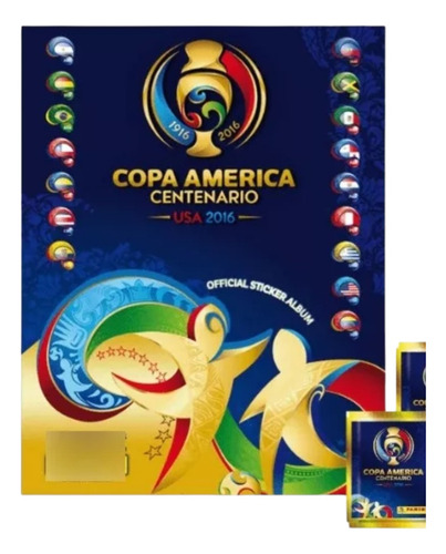 Pack Album +  25 Sobres Copa América Centenario Usa 2016 
